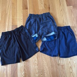 THREE Pairs Men’s Athletic Shorts Small